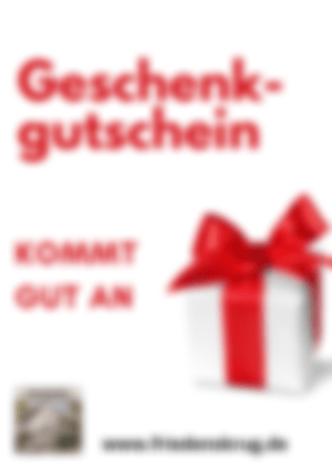 Gutscheine vom friedenskrug - ein Geschenk das ankommt