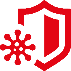 Icon Schutzschild und Viren