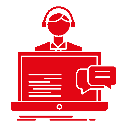 Icon Chat, Headset, Laptop