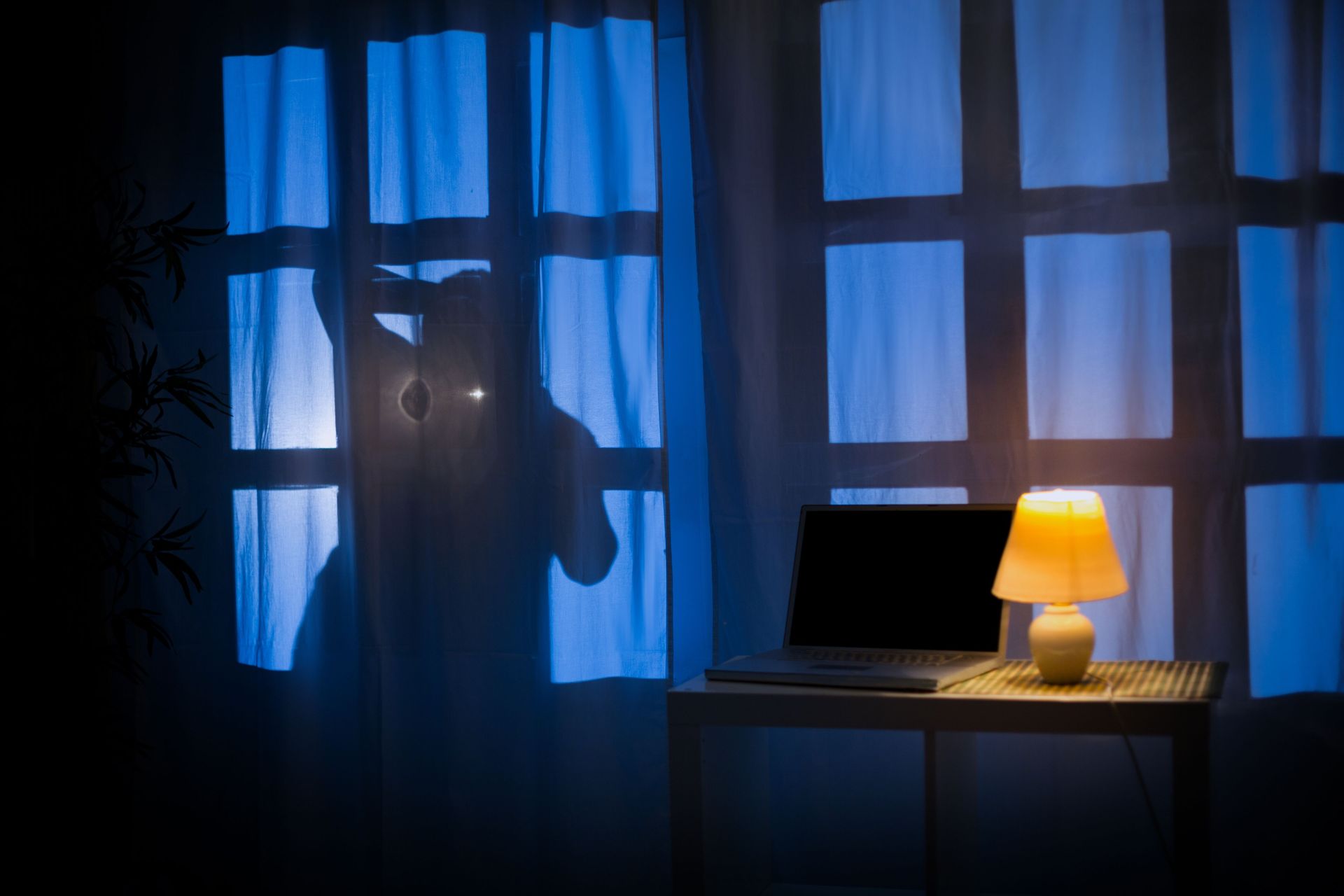 Bild Einbrecher am Fenster