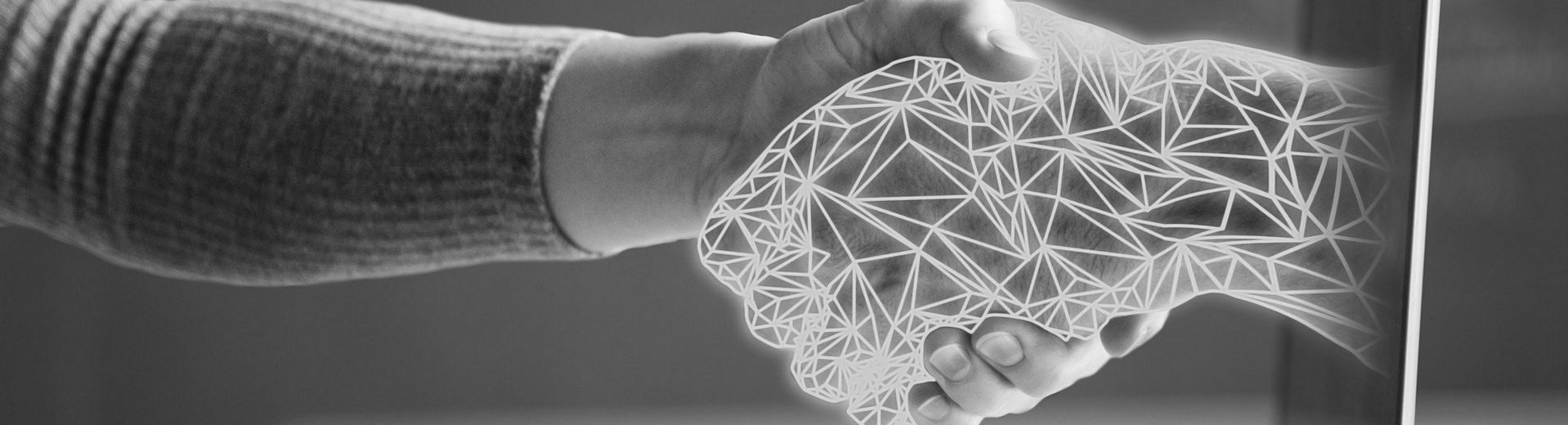 Bild digitaler Handshake