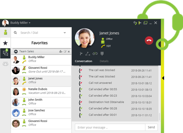 Unify OpenScape Business Anruf