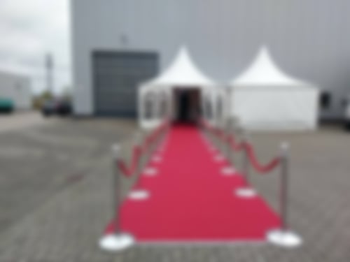 Messebau Eingangsbereich Hausmesse