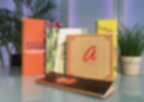 Speise und Getränkekarten mit Ringbindung