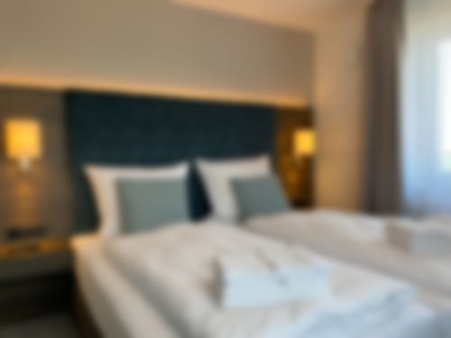 Wohnzimmer und Kamin Amrum Residenz