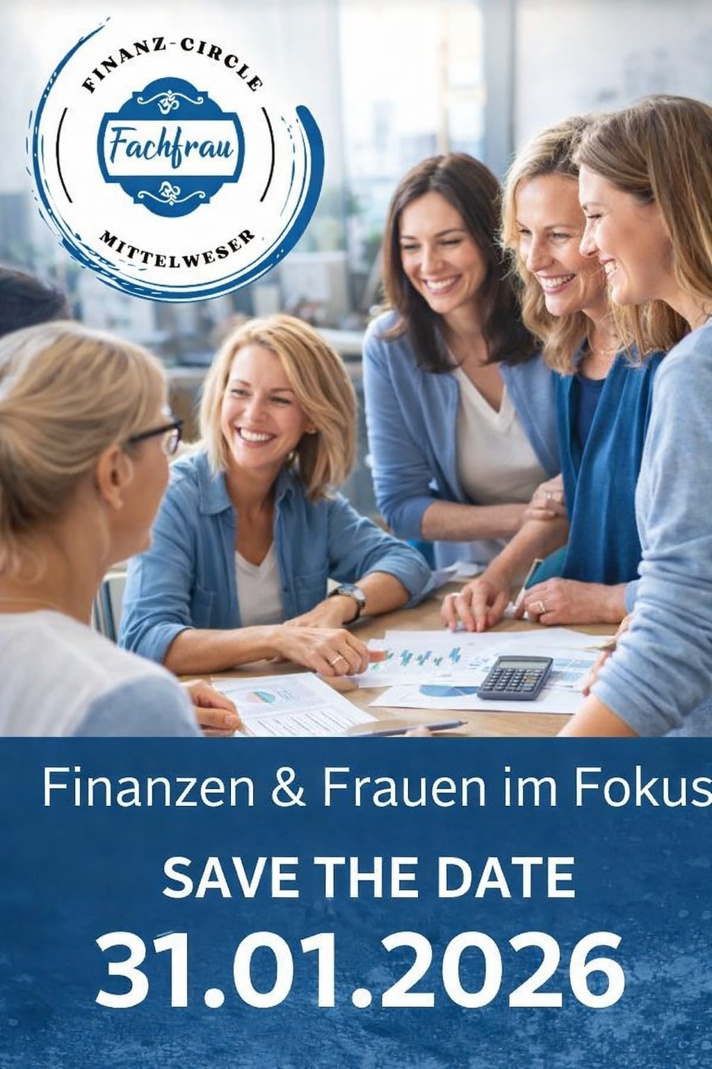 Das Bild zeigt eine Werbung für den Finanz-Circle in Wietzen.