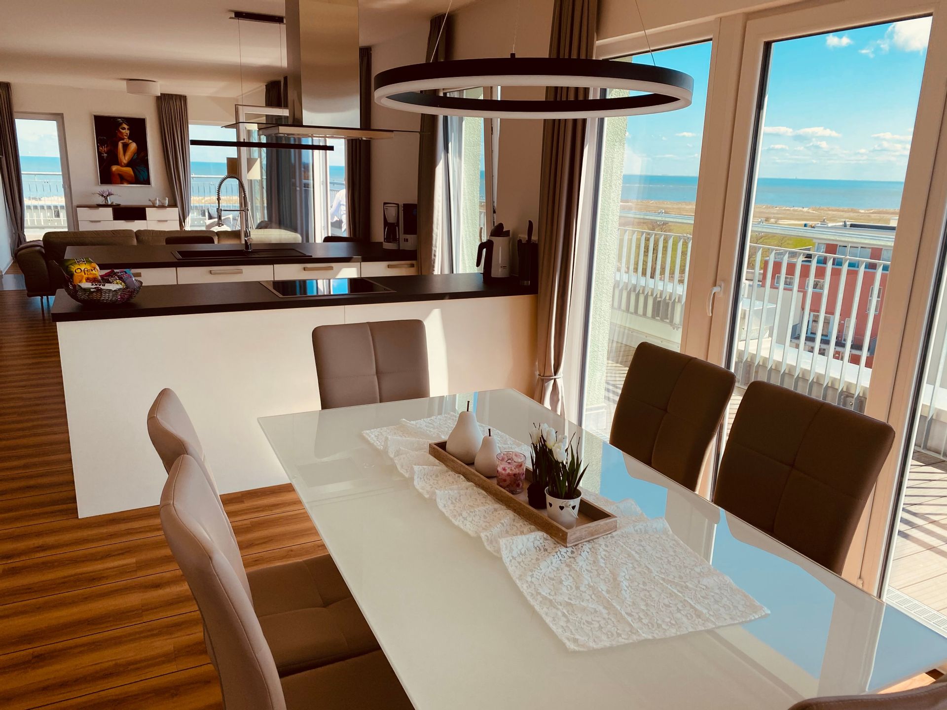 Essbereich Moin Mehrblick Meerblick Nordsee Penthouse