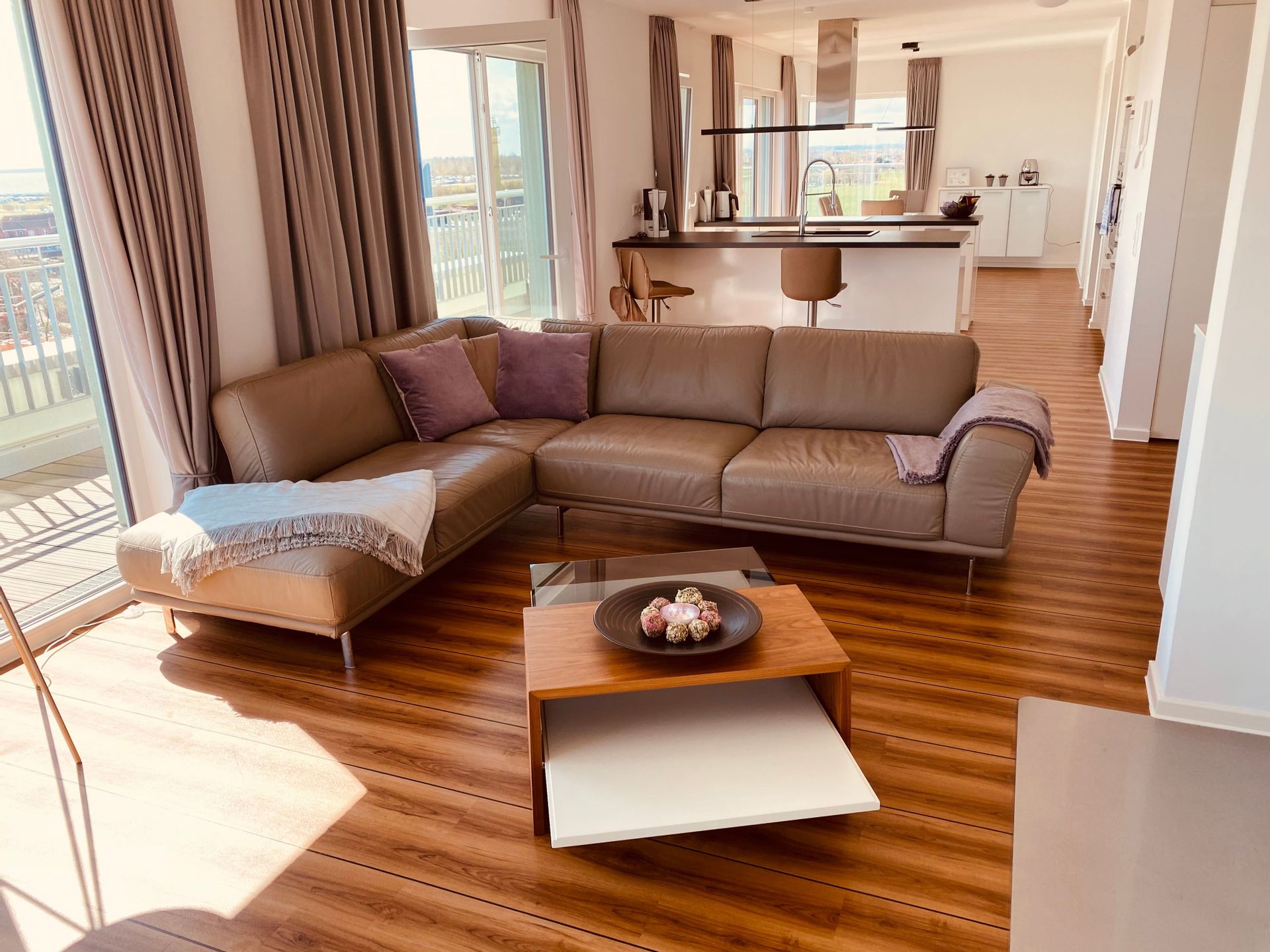 Wohnbereich Moin Mehrblick Meerblick Nordsee Penthouse