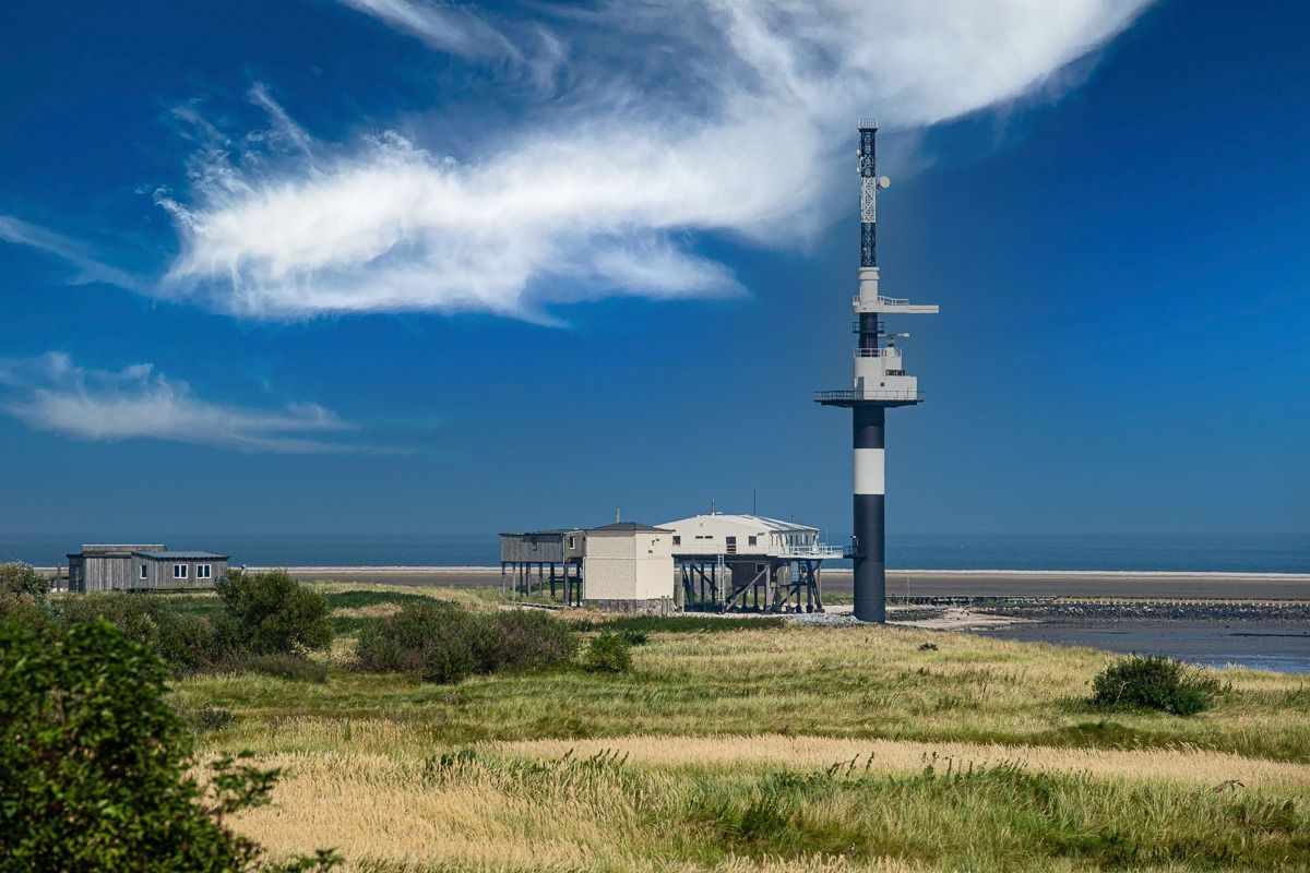 Radarturm Minsener Oog Moin Mehrblick Meerblick Nordsee Penthouse