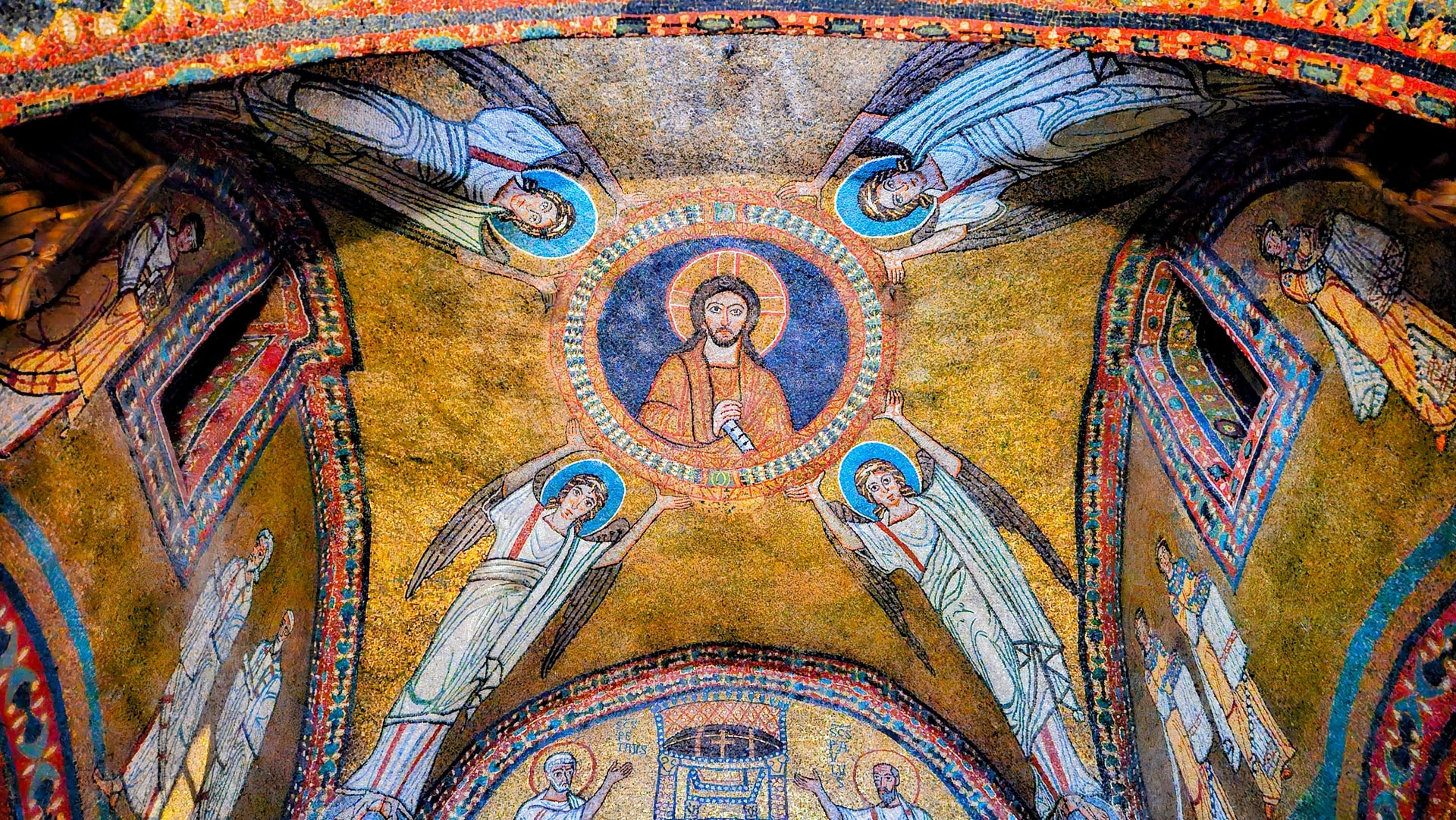 Zenokapelle Santa Prassede Rom - Kuppelmosaik