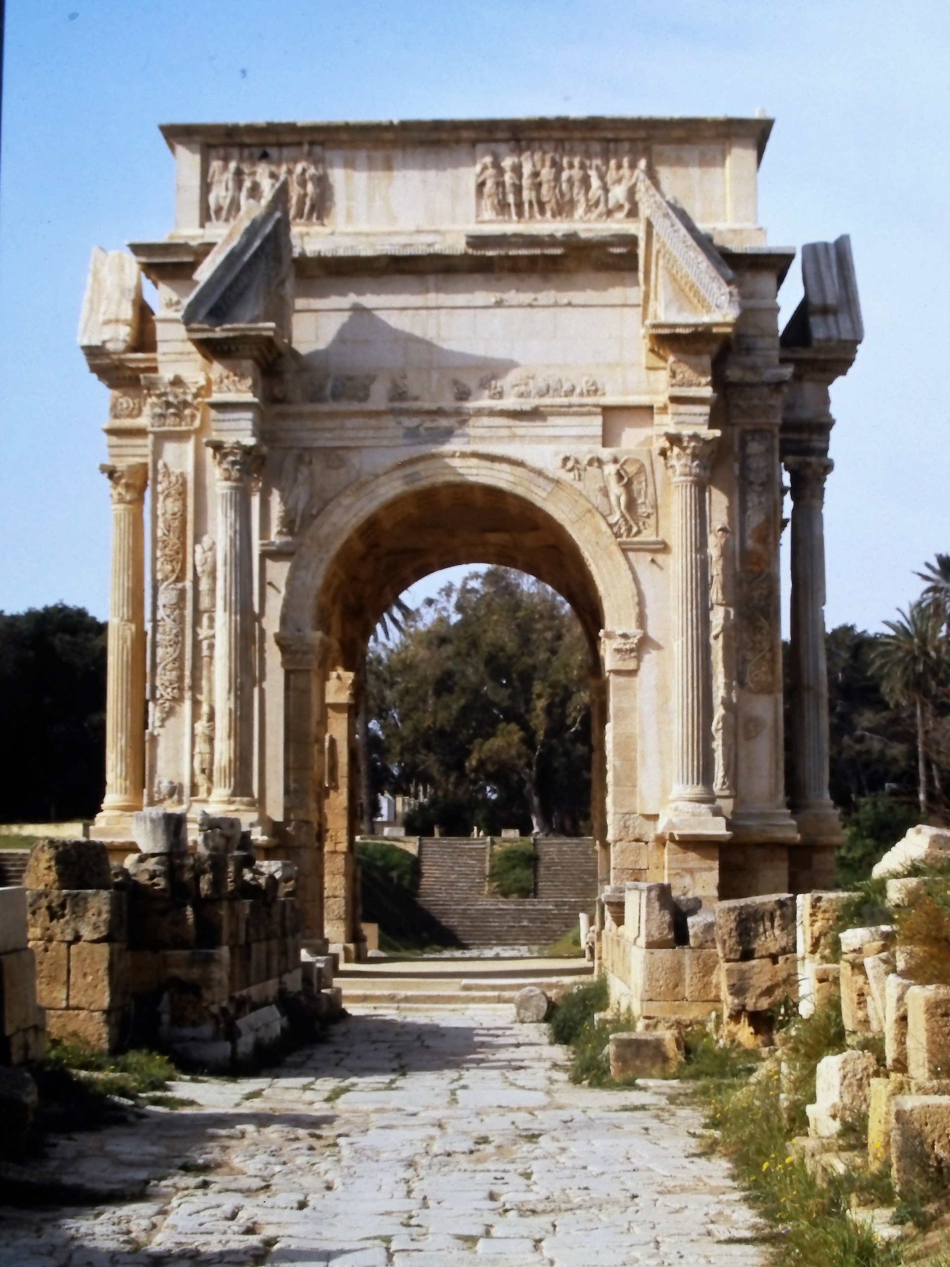 Ehrenbogen des Septimius Severus in Leptis Magna (Libyen)