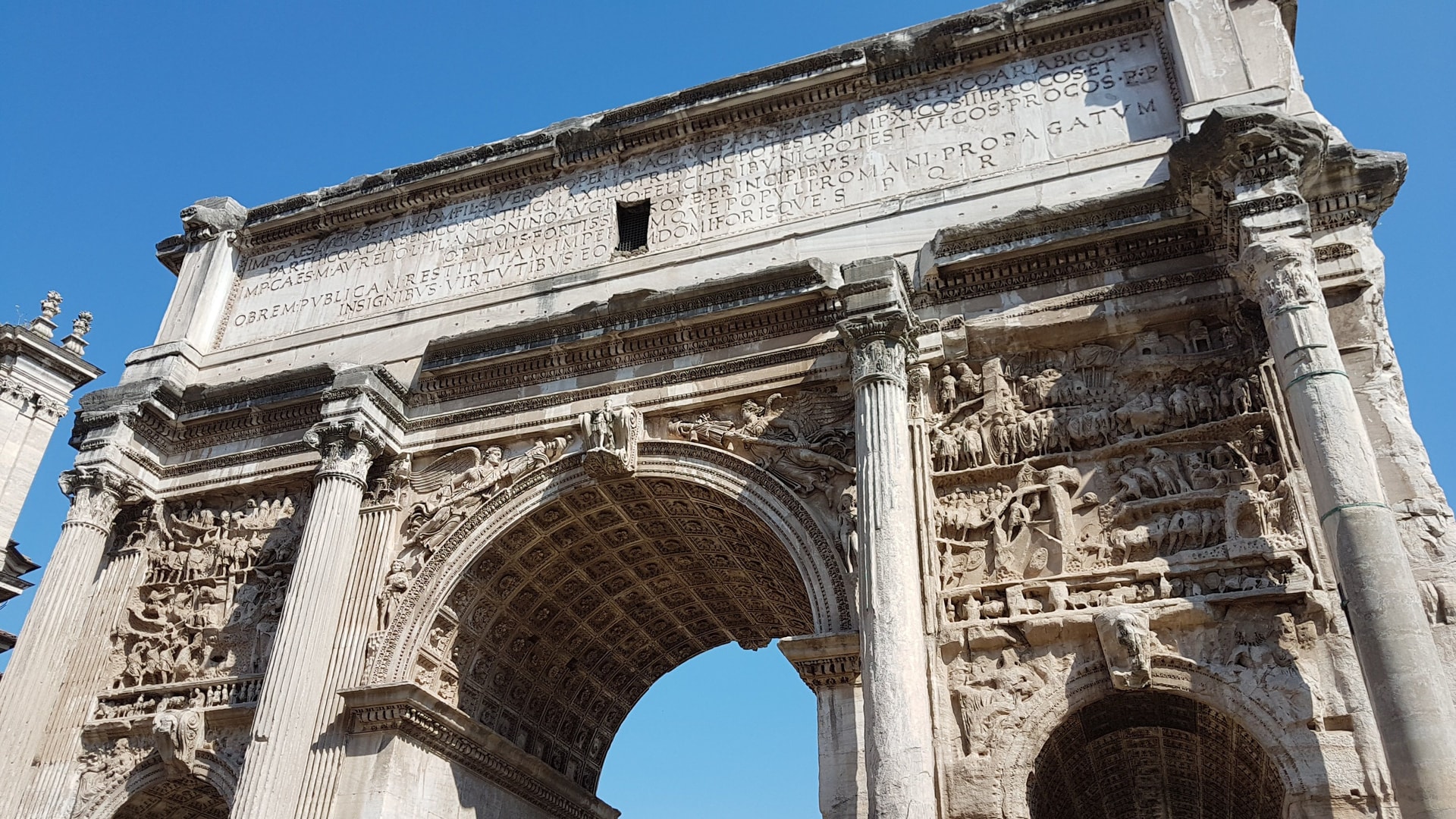 Bogen des Septimius Severus auf dem Forum Romanum