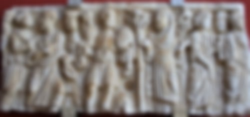 christlicher Sarkophag Schafträger Guter Hirte