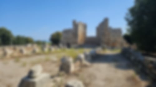 Die dreischiffige Süd-Basilika von Perge