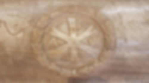 Ravenna Sarkophag Sonnenkreuz Christusmonogramm