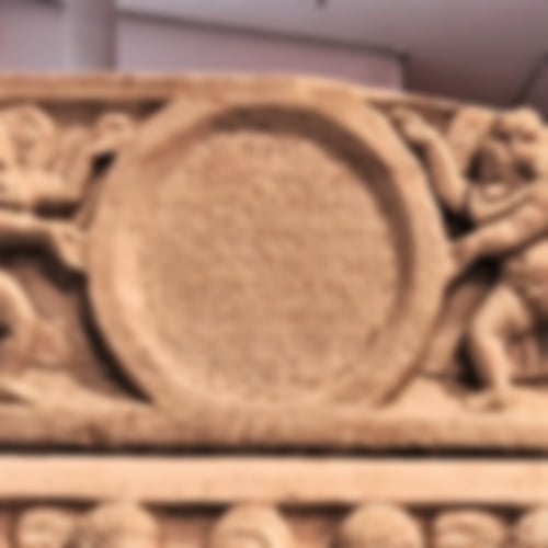 Frühchristlicher Sarkophag der Marcia Romania aus Arles.