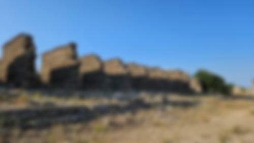 Aspendos Agora mit Marktbasilika