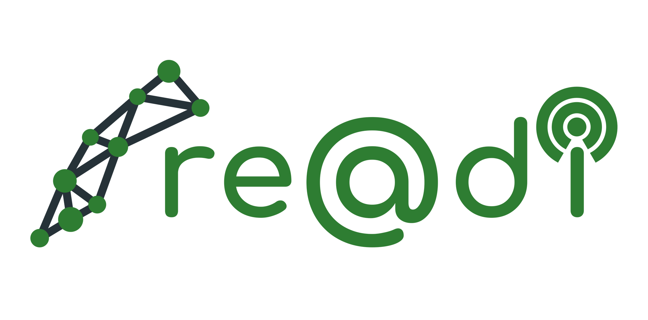 Logo von re@di in grün