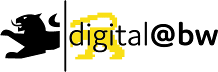 Logo von digital @ BW in schwarz und gelb