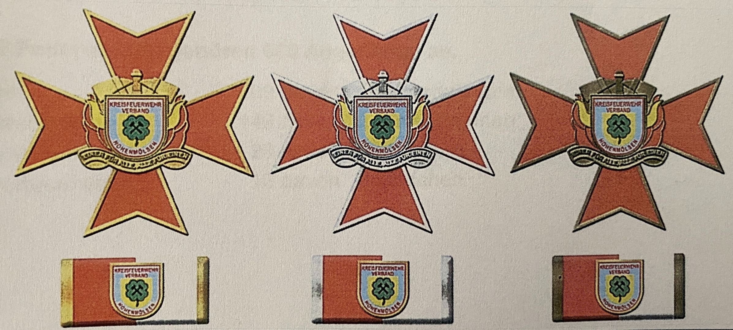Ehrenkreuz in Bronze Silber Gold Kreisfeuerwehrverband Hohenmölsen