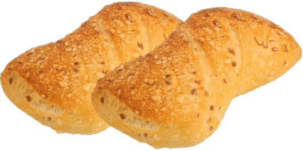 zwei freigestellte Sauerteig-Buns