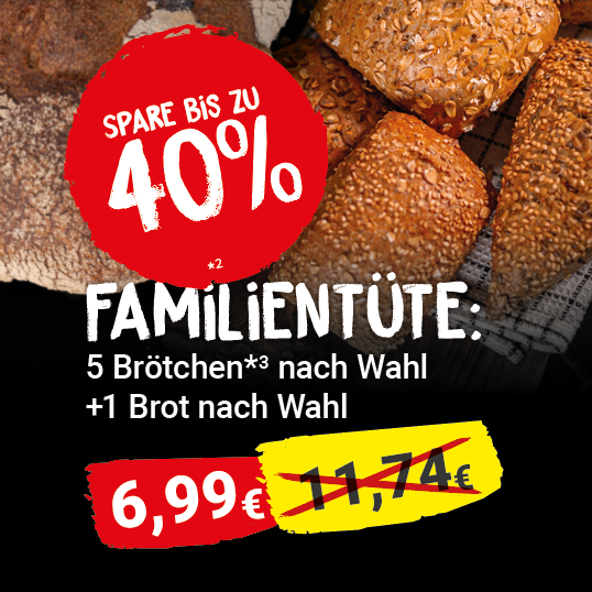 Eine Hand hält eine Treuekarte von Essmanns und davor steht der Text: Du erhältst die doppelte Punkteanzahl auf alle Brote.