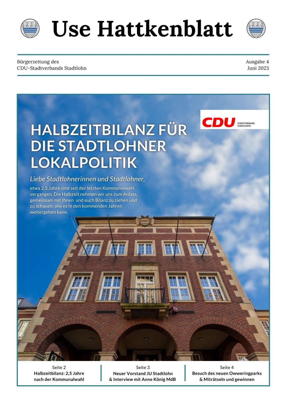 Hattkenblatt CDU Stadtlohn