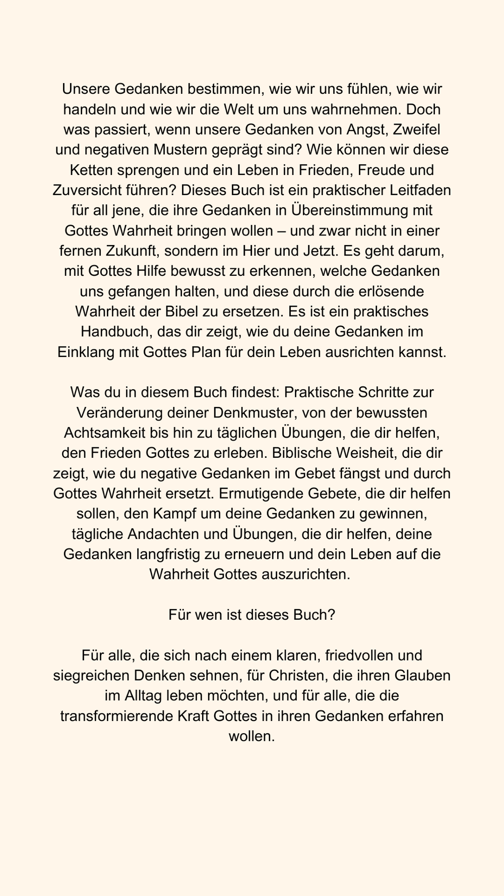 Die Macht der Gedanken - Wie du mit Gottes Hilfe  ein neues Denken entwickelst - ein Buch von Andreas Keiper