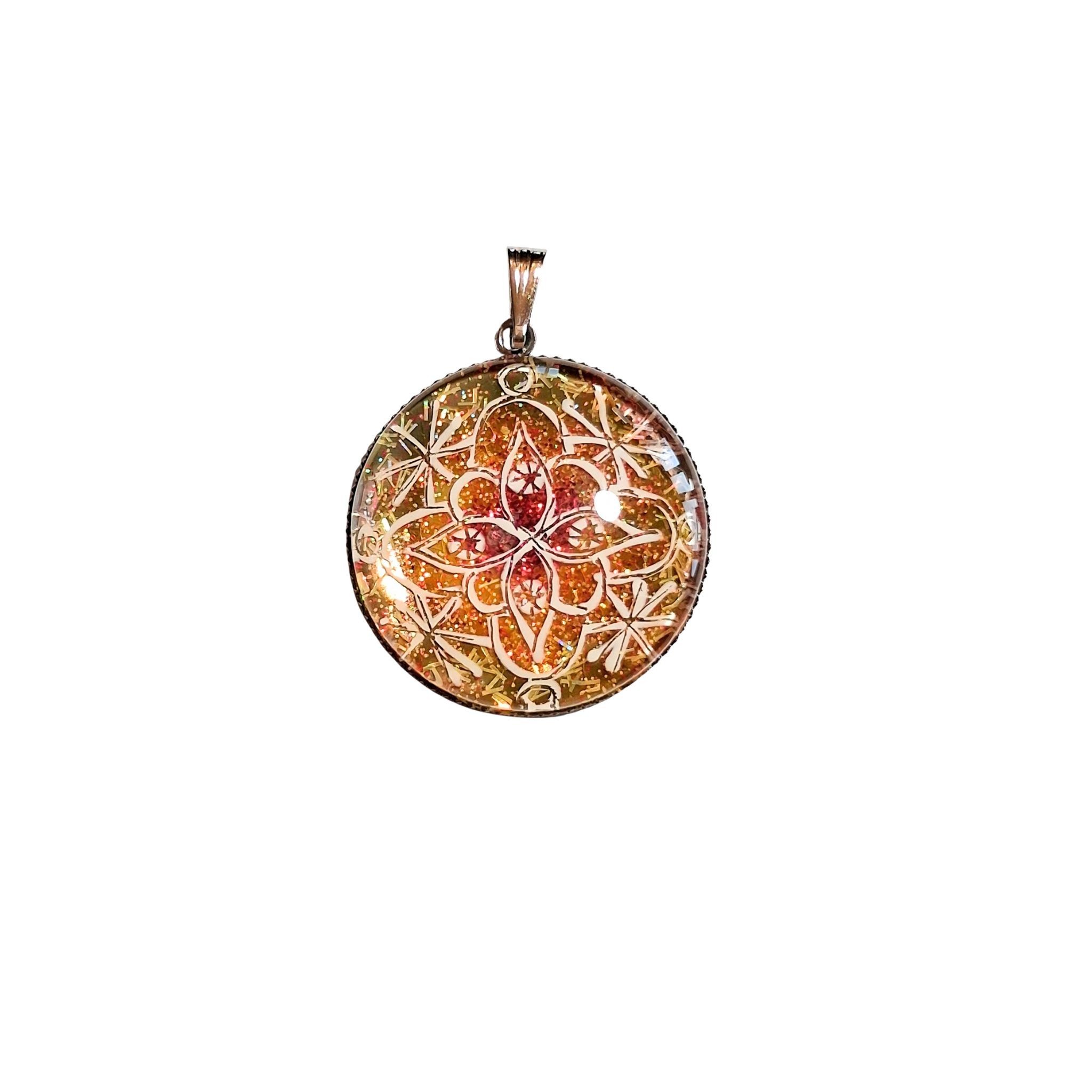 Mandala-Amulett Marienenergie, handgemalt Regina Rauh Otterndorf