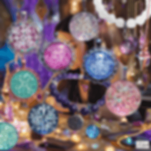 handgemalte Amulette kaufen, spiritueller Schmuck, Mandala-Amulette, Regina Rauh