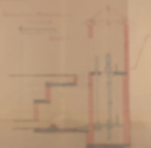 Ausschnitt aus Plan Pumpenhaus