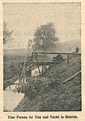 Fotografie des Malscher Landgrabens, erschienen in der Sonntagsausgabe der Badischen Chronik