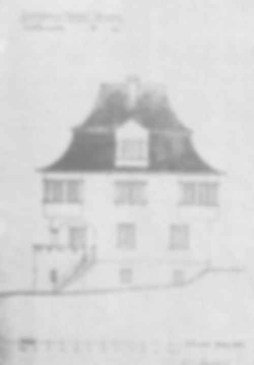 Plan der Südseite des Landhaus Gössel