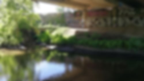 Mündung in die Alb unter der L605 am Bulacher Kreuz, Blick nach Süden