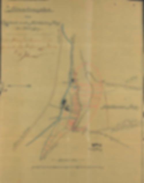 Planskizze zum Kaufgesuch, Hinweis: Norden ist links