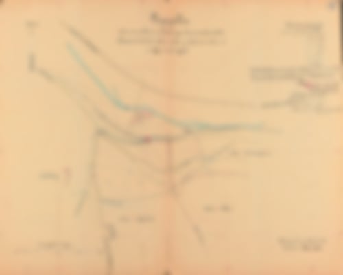 Lageplan des Geometers Schleinkofer, Hinweis: Norden ist oben