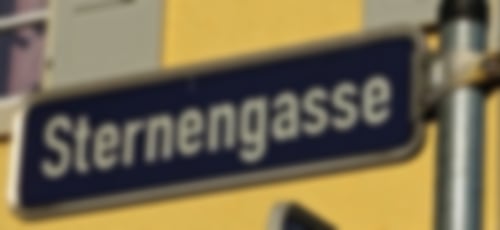Straßenschild der Sternengasse
