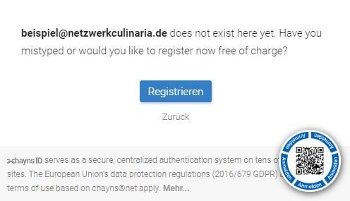 Chayns Anmeldung 1