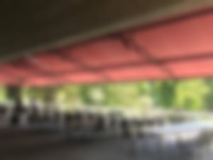 Cisoventex Scherenarmmarkisen in der Gastronomie