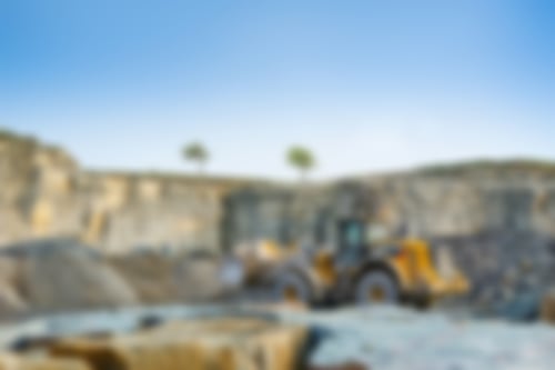 Bagger im Steinbruch