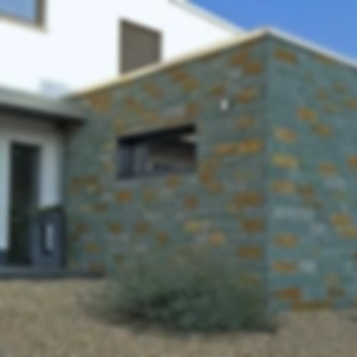 Fassadenverblender aus Anröchter Grünstein