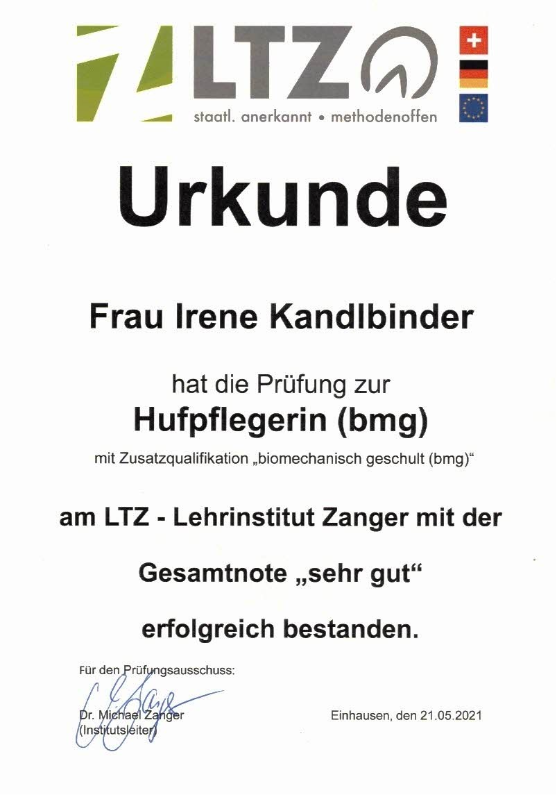 LTZ Hufpflege Ausbildung