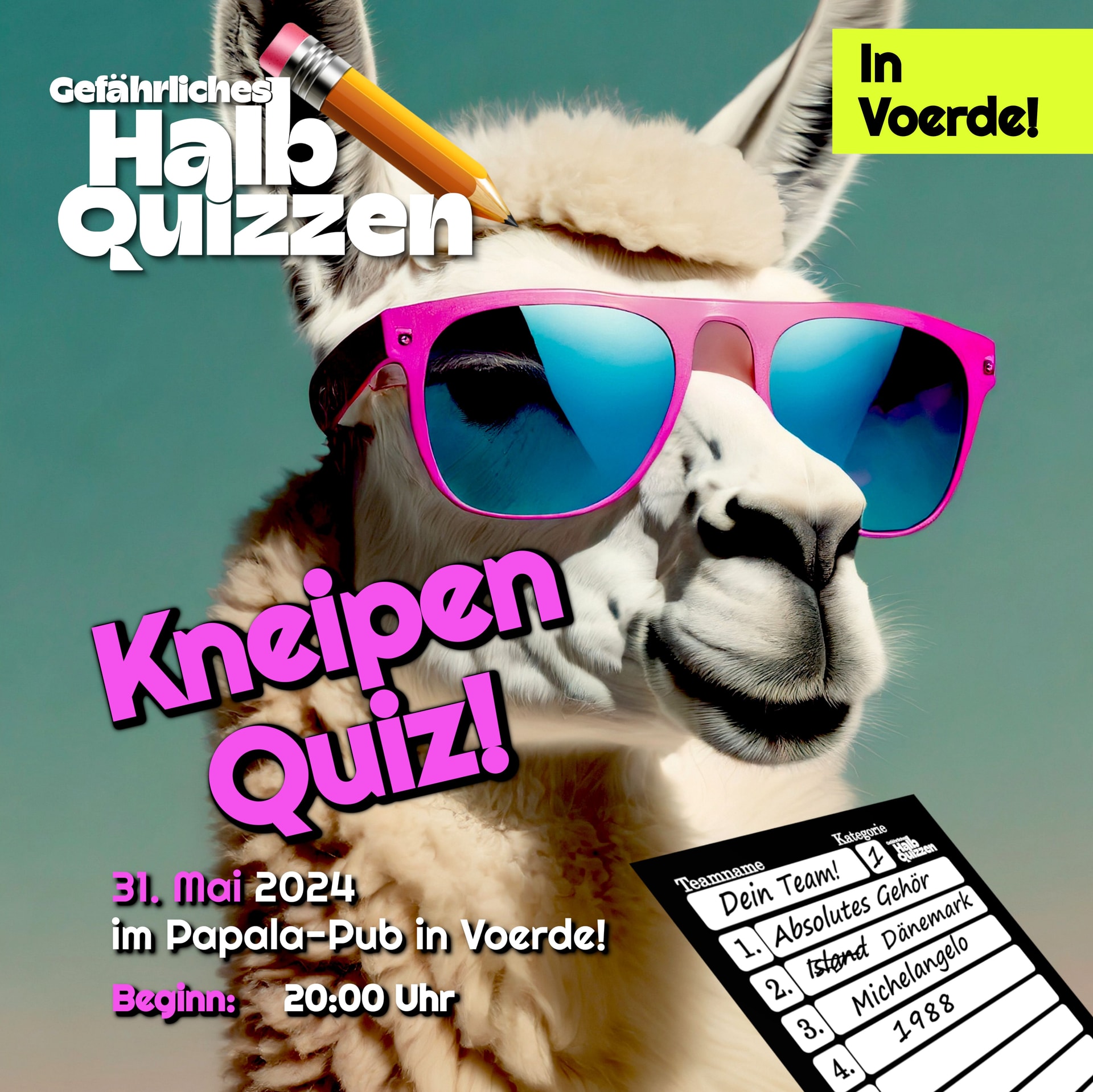 Gefährliches HalbQuizzen – Dein Kneipen-Quiz im Papala-Pub!