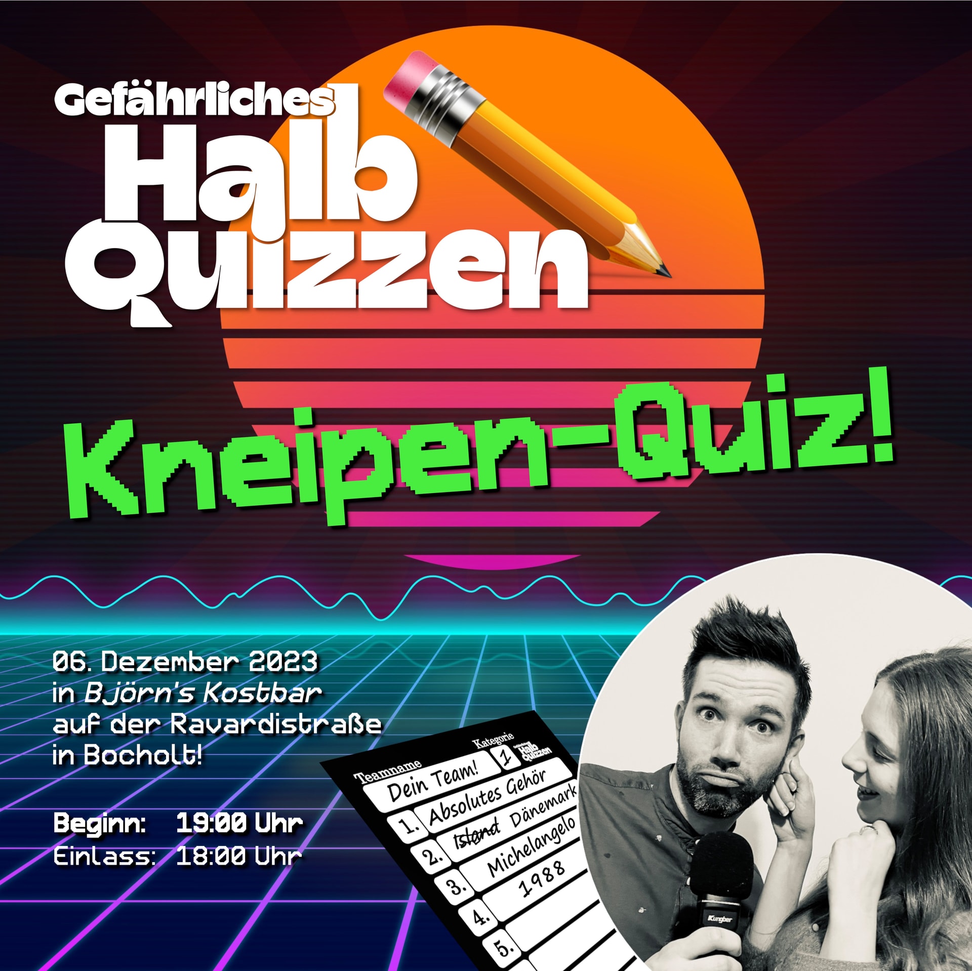 Gefährliches HalbQuizzen – Dein Kneipen-Quiz im Dezember!