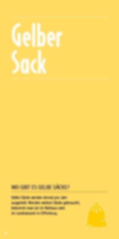 Abfall entsorgen im Ortenaukreis - Sortierhinweise