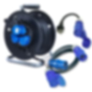 Universal Camping Kabeltrommel CEE Adapter Set