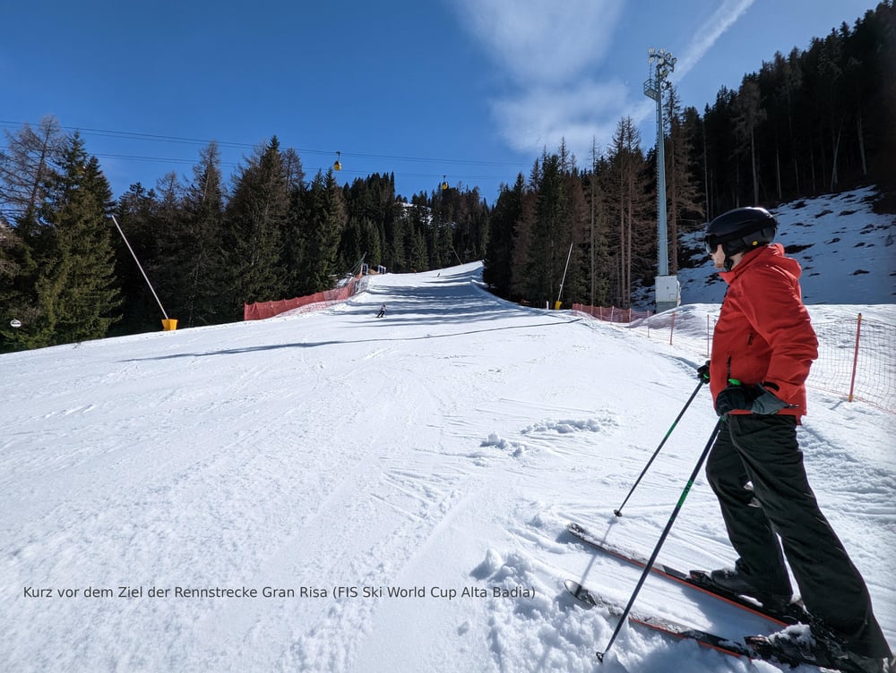 Am Ende der GranRisa Rennstrecke