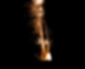 Feuerwerk römische Lichter in Gold