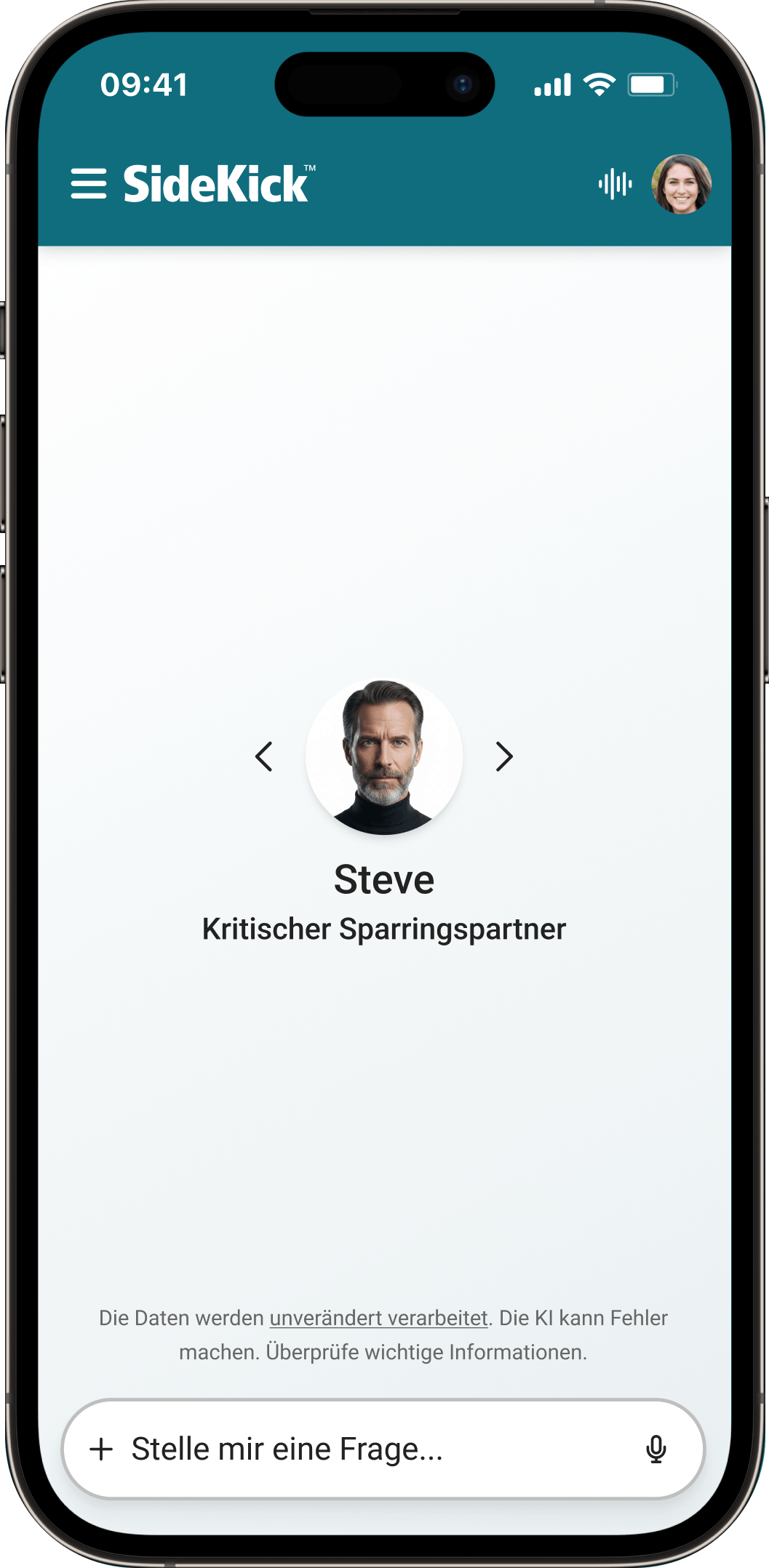 Mobiler SideKick Workspace auf dem Smartphone