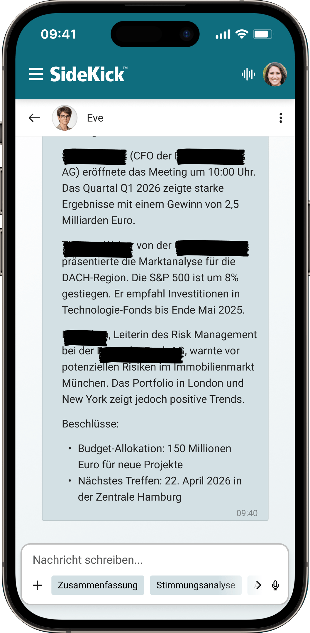 Unterwegs alle Sicherheitsvorteile von Sidekick nutzen